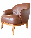 Brown Leather Mid-Century Armchair (1).webp