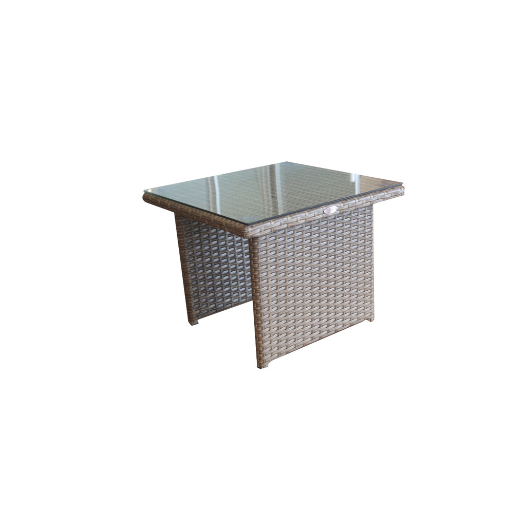 MESA LATERAL YELENA FIBRA CAFE CLARO