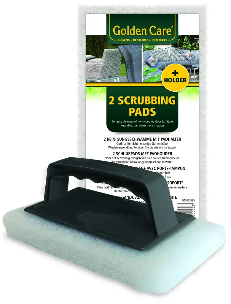 SET ESPONJAS COLOR BLANCO CON SOPORTE, GOLDEN CARE