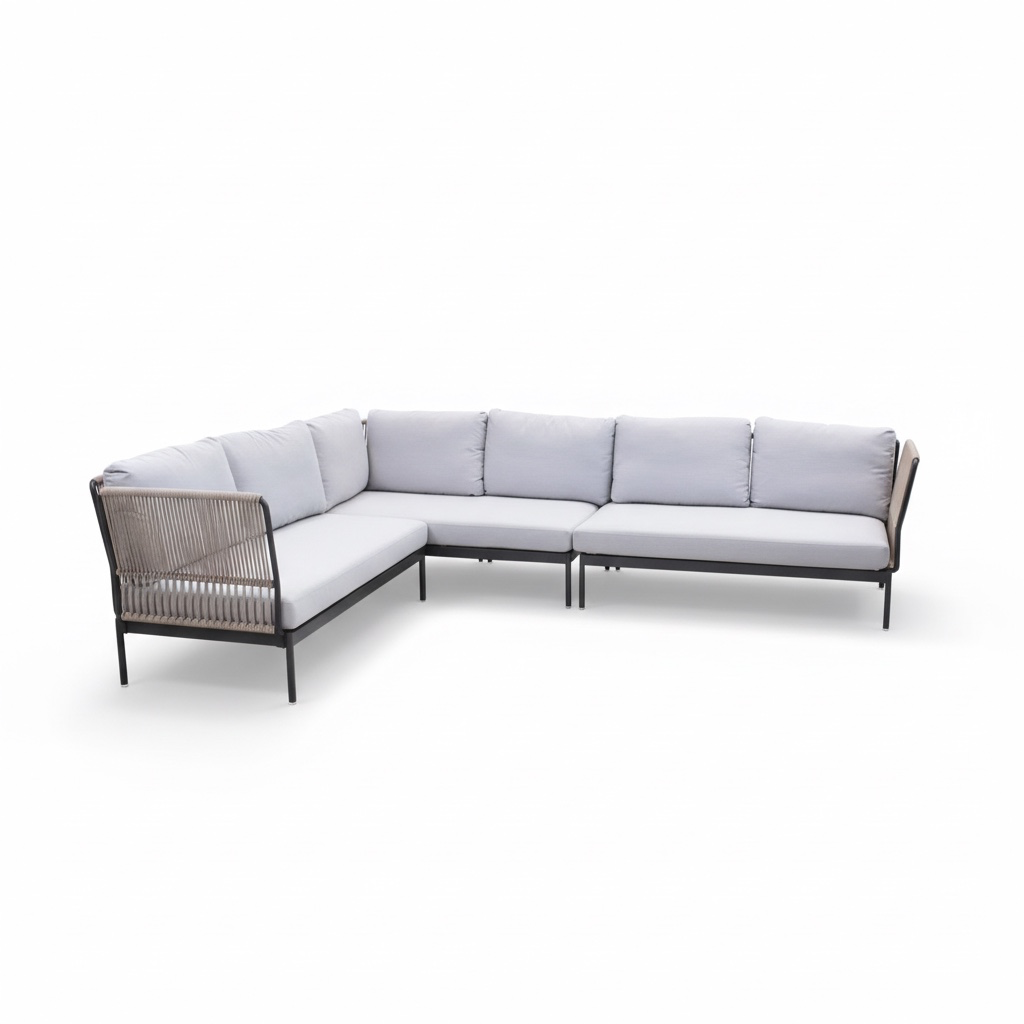 SOFA EN L SEOUL COJIN GRIS J5AC7850F66ALU-R