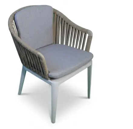 SILLA CHIENGMAI BLANCA COJIN GRIS J5AC5321B04ROP