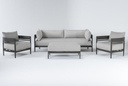 SET SOFA DOBLE PROVENCE 2 SOFAS INDIVIDUALES MESA DE CENTRO HAI19C186A-3D