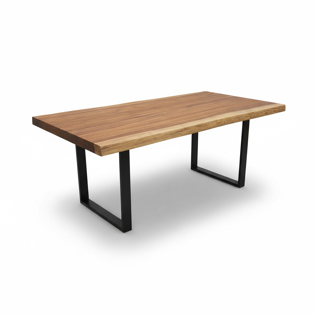 MESA COMEDOR RECTANGULAR MADERA RUSTICA 180 CM