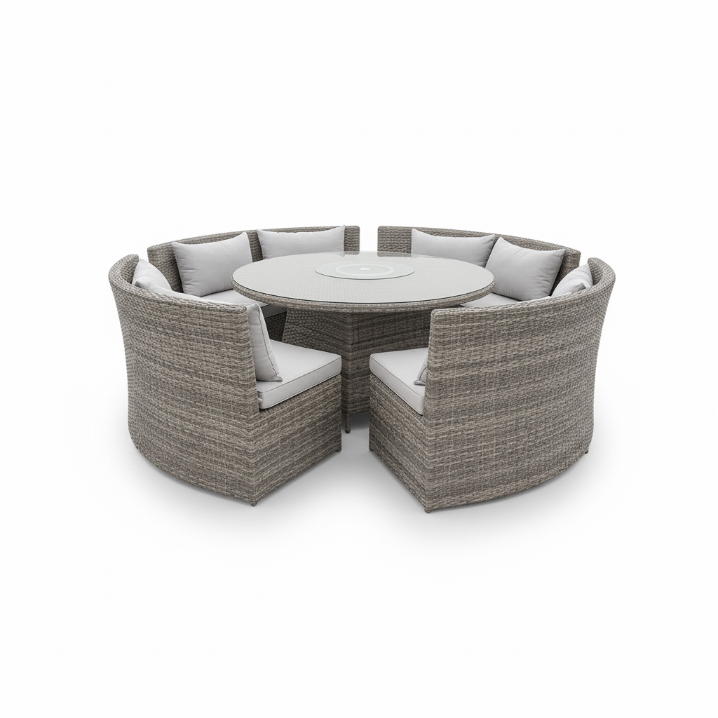 SET COMEDOR MESA 160CM Y CUATRO BANCAS HAI11C057A-W-D