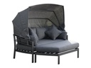 DAYBED GRIS CON CANOPY Y OTOMANO HAI18C026A-D-PE67071