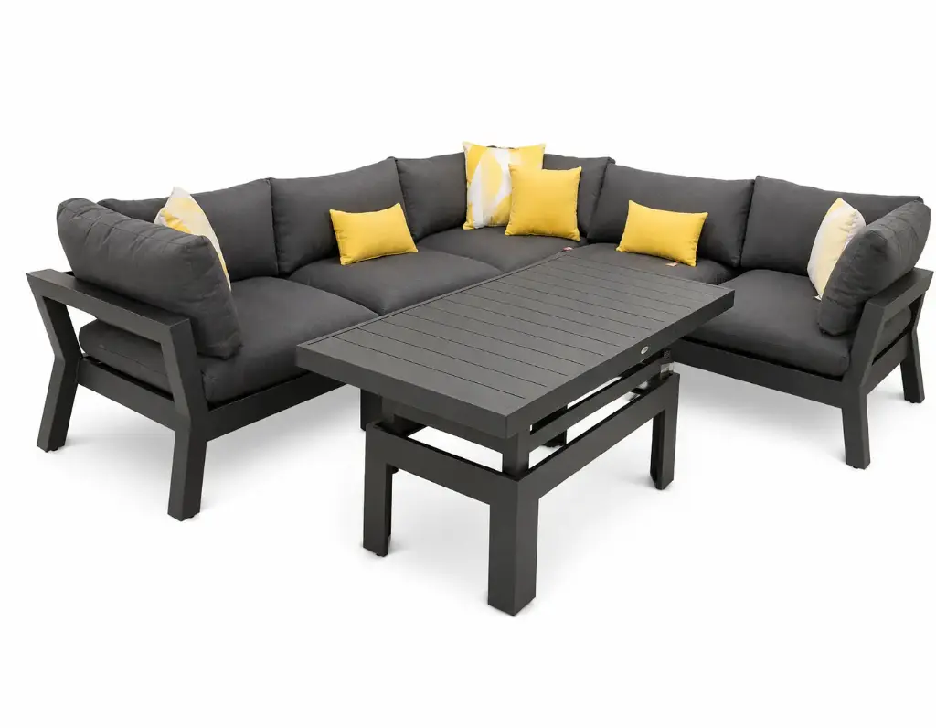 SOFA SECCIONAL EN L VIENA GRIS OSCURO