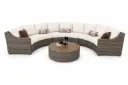 SET MEDIA LUNA SOFA Y MESA CENTRO CAFE MIXTO HAI21C007A-YB9001