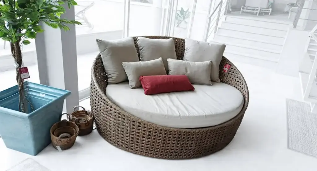 DAYBED KINGSTON CAFÉ MIXTO COJIN BEIGE HAIGB008A-W
