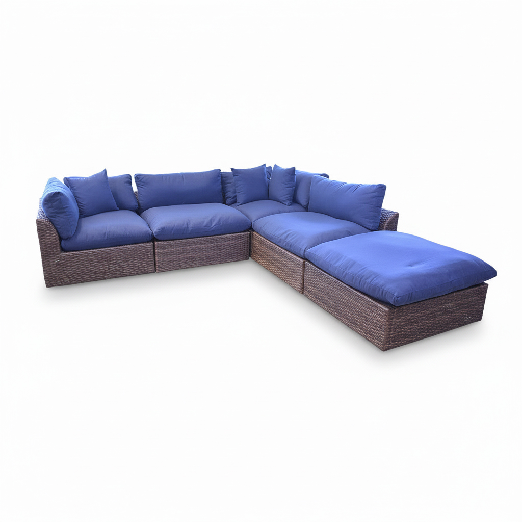 SET SOFA SECCIONAL EN L 1 OTTO NAVY  HAI18C108A-W-S-1