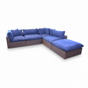 SET SOFA SECCIONAL EN L 1 OTTO NAVY  HAI18C108A-W-S-1