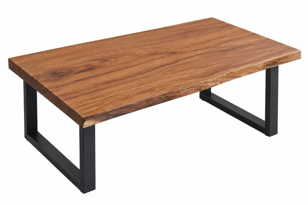 MESA CENTRO RECTANGULAR MADERA RUSTICA 100X70CM (EUR3862326-100)