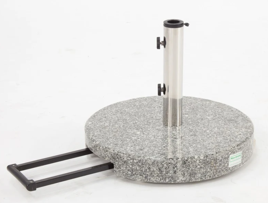 BASE SOMBRILLA GRANITO CON RUEDAS  Y PALANCA 60KG HAIWG-G55060YL-L