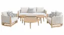 SET MAUI SOFA TRIPLE SOFA INDIVIDUAL FIJO Y GIRATORIO 2 MESAS CENTRO Y MESA LATERAL HAI23C071A-W