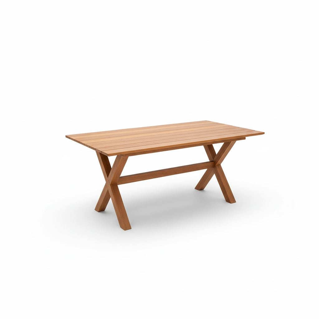 MESA COMEDOR RECTANGULAR BALI TEAK 39.5X78X29 PJO-3601-NAT-RT