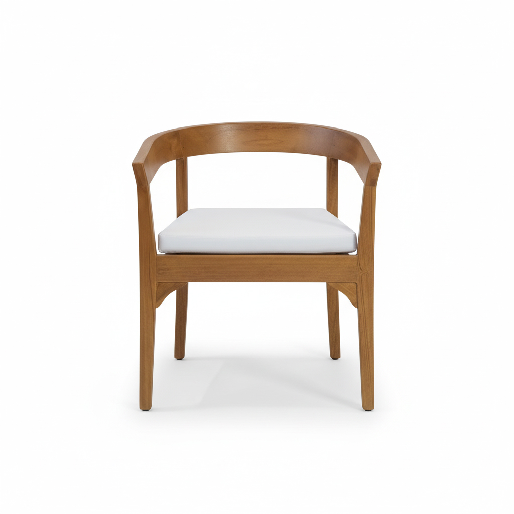 SILLA CON BRAZOS BALI TEAK PJO-3601-NAT-AC
