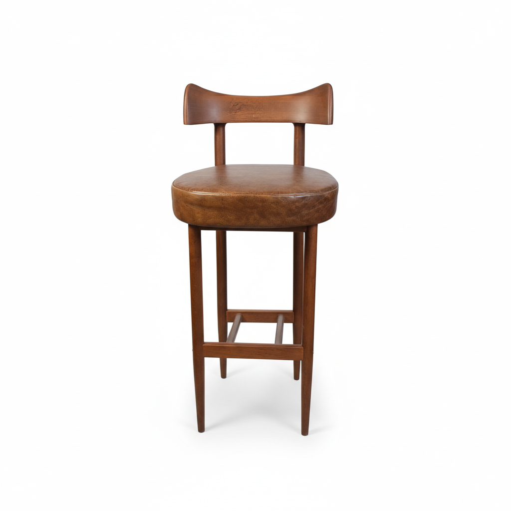 SILLA DE BAR ALC SEM1562-NGF-CUERO