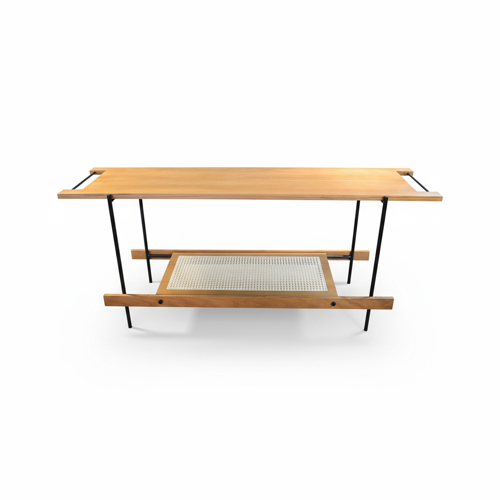 MESA CONSOLA EVEN COLOR ALMENDRA 180X53X76 SULAPD0051