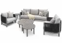 SET SOFA DOBLE MAUI GRIS 2 SOFA INDIVIDUAL FIJO Y GIRATORIO HAI23C071A