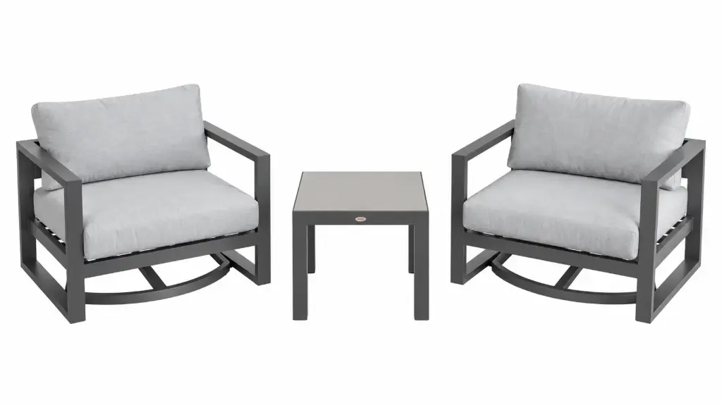 SET 2 MECEDORAS RAVELO MESA LATERAL GRIS HAI17C372A-SV
