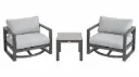 SET 2 MECEDORAS RAVELO MESA LATERAL GRIS HAI17C372A-SV