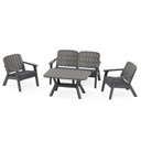 SET SILVA SOFA DOBLE 2 SOFAS INDIVIDUALES MESA CENTRO TILM-SS-SLV006-ANT-MINS