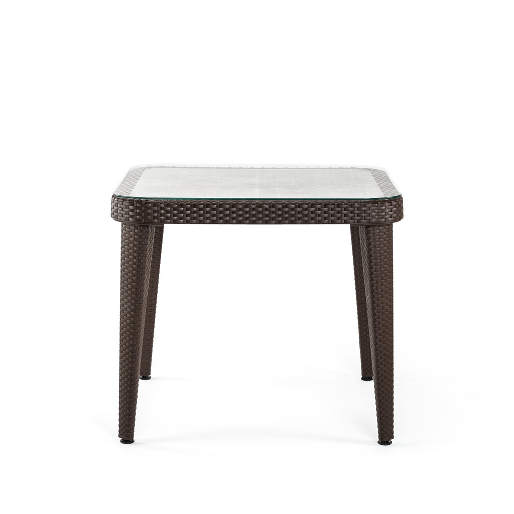 MESA COMEDOR OSAKA MARRON OSCURO 90X90CM TILM-TA-OSK9090WG-WENN