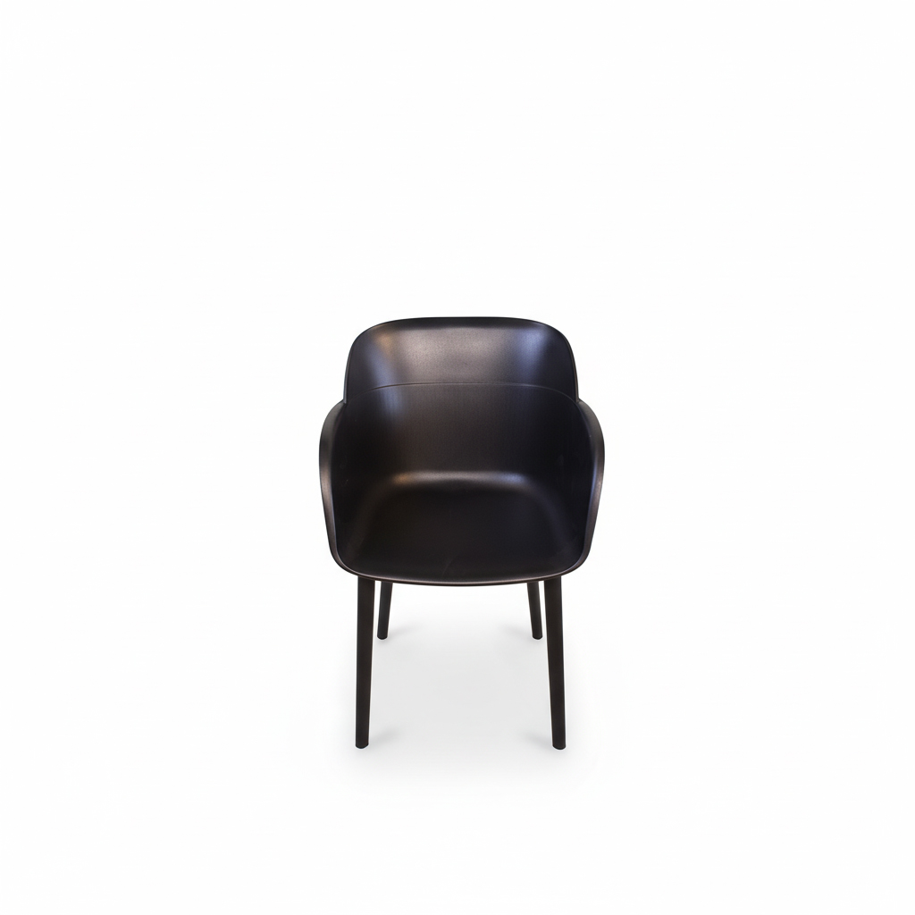 SILLA SHELL-P CON BRAZOS NEGRA TILM-AC-SHP-BLK-BLK