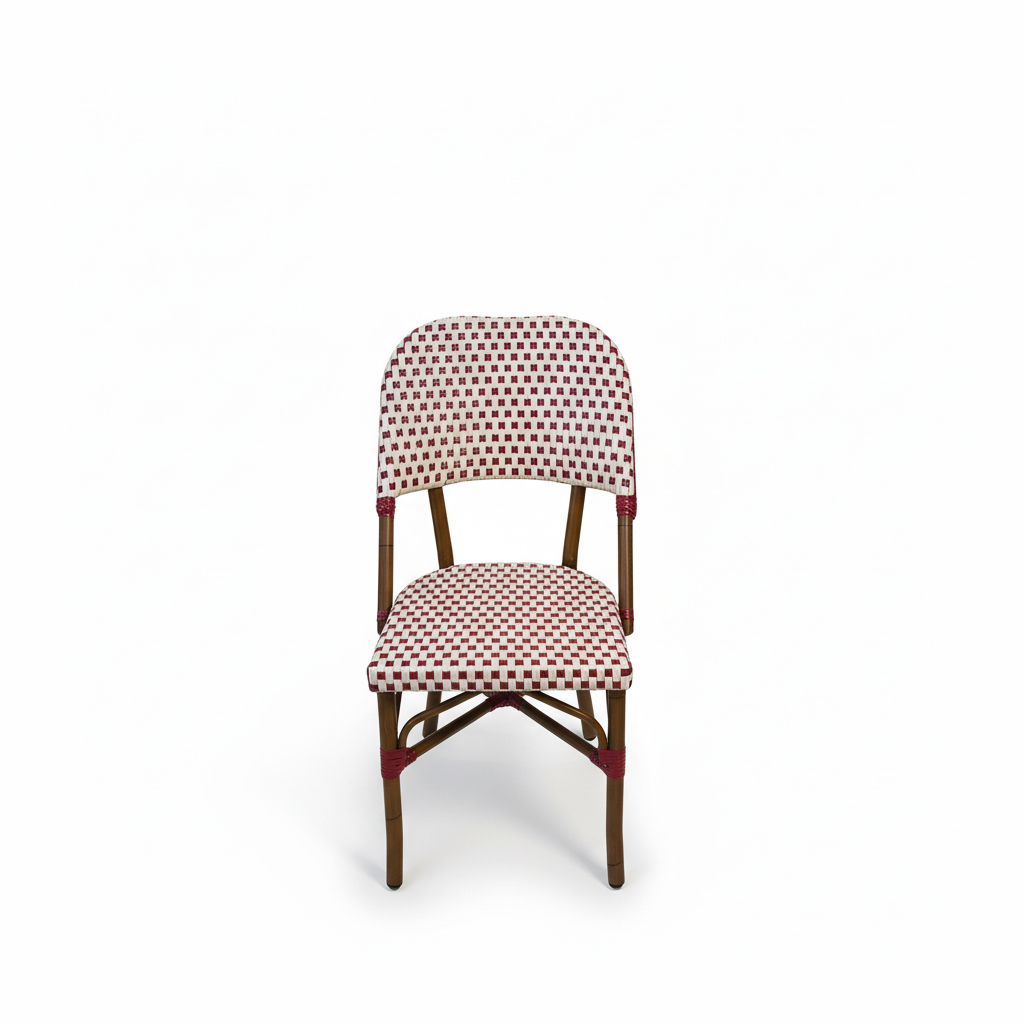 SILLA PARIS 17 SIN BRAZOS IVORY-BORDEAUX J5AAC3517N01RAT