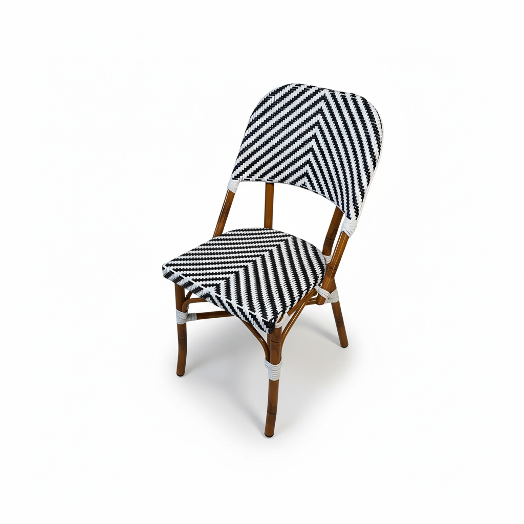 SILLA PARIS 17 SIN BRAZOS BLANCO-NEGRO J5AAC3517N01RAT