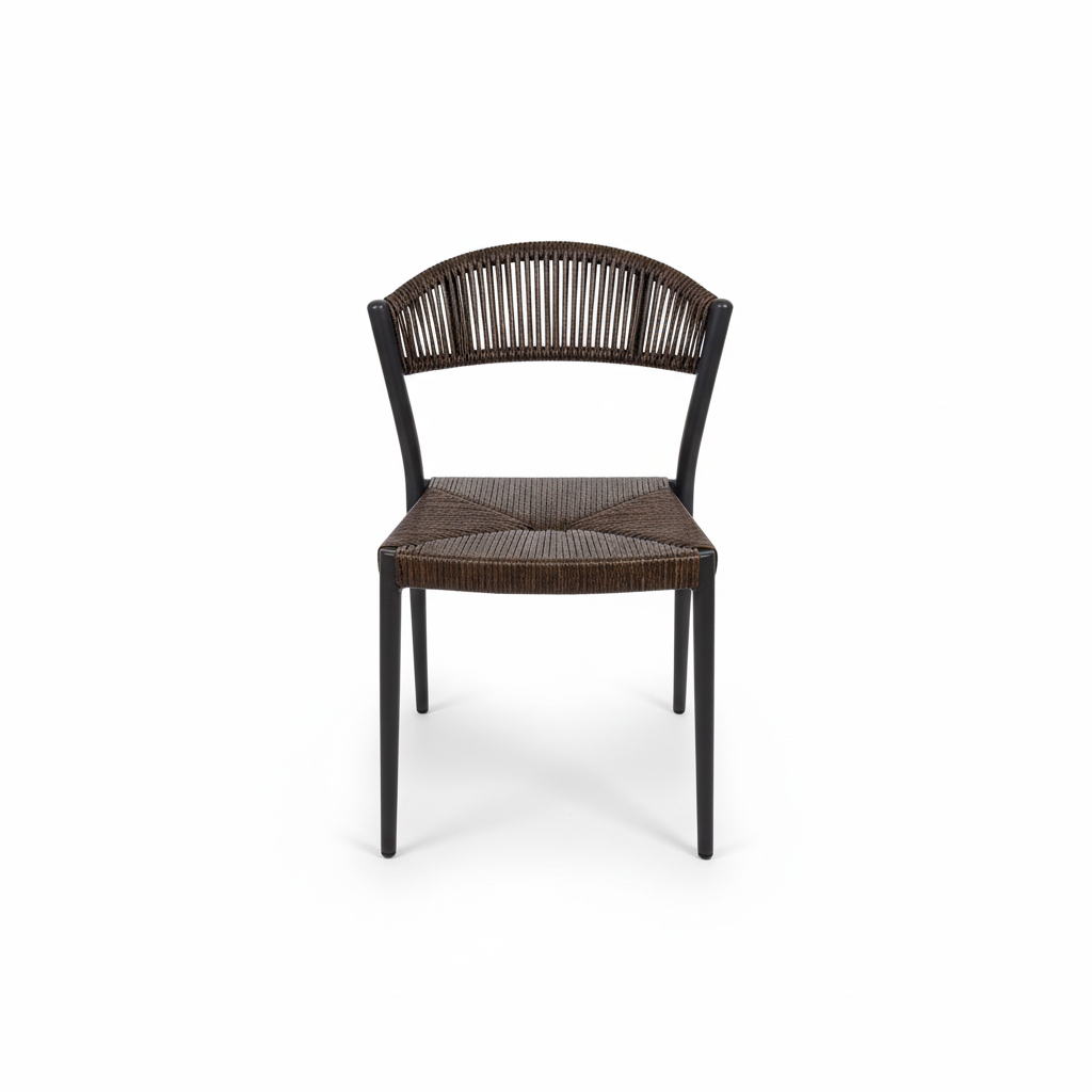 SILLA COMEDOR PRAGE SIN BRAZOS CAFE OSCURO J5AAC5681D01RAT