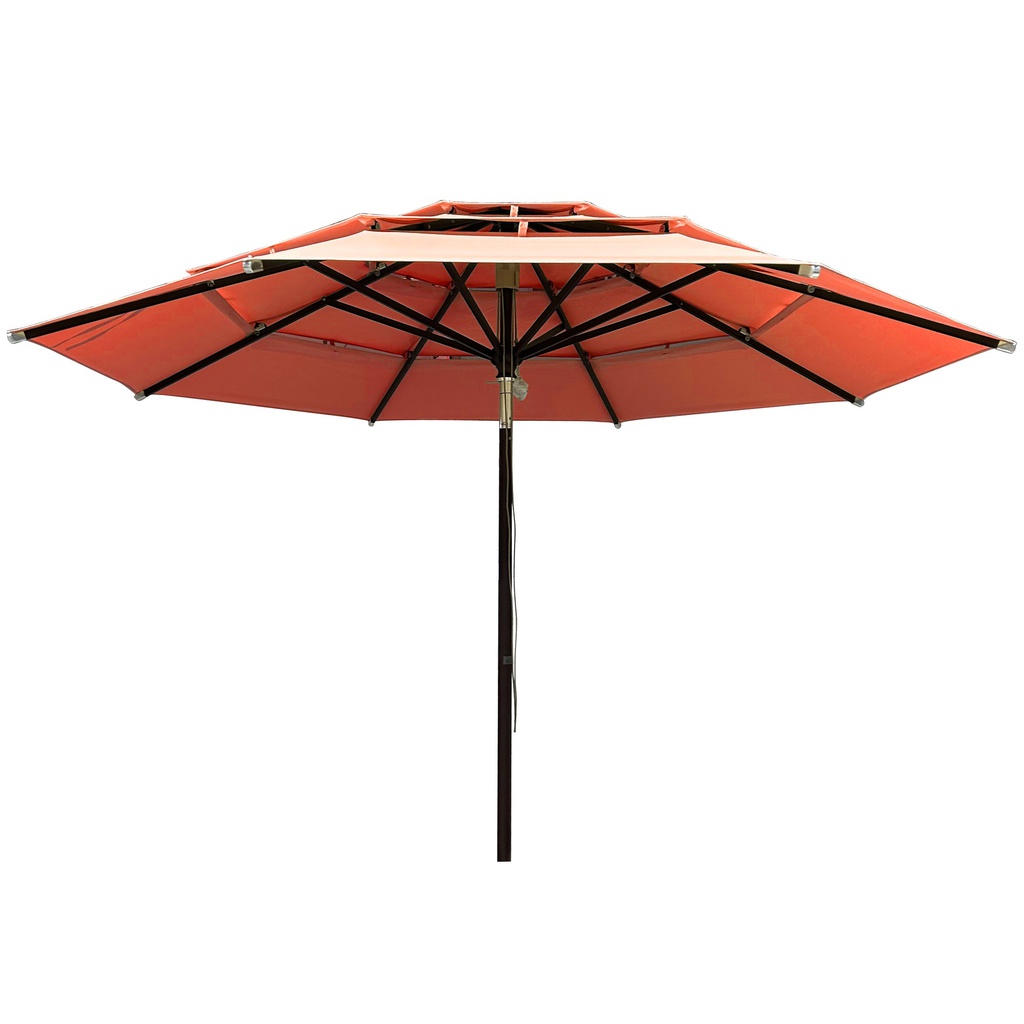 SOMBRILLA POLO CENTRAL OCTAGONAL 3.3M ESTR WALNUT TELA SUNSET C/BASE HAIUED48338T39Y174215WBMA14350