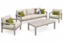 SET SOFA TRIPLE DOHA 1 SOFA INDIVIDUAL 1 SOFA GIRATORIO 1 MESA DE CENTRO GRIS HAI23C237A-3D-1-G