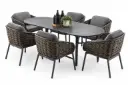 MESA DE COMEDOR BARI CHARCOAL 180X90X75CM ARTT302