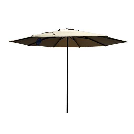 SOMBRILLA 3M  REDONDA POP UP ESTRUCTURA NEGRO MATE TELA MOCHA HAIUKP39308-9S-4225