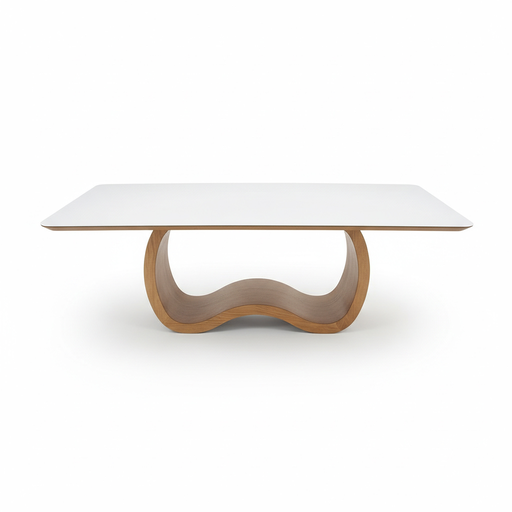 MESA COMEDOR SINUOSA COLOR ALMENDRA  218X110X77 SULMSA0619 