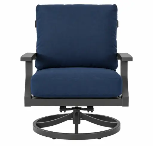SOFA GIRATORIO MARTINIQUE GRIS COJIN AZUL HAI16C067ASV- P3016