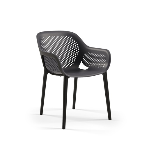SILLA ATRA CON BRAZOS NEGRA TILM-AC-ATR-ANT-BLK