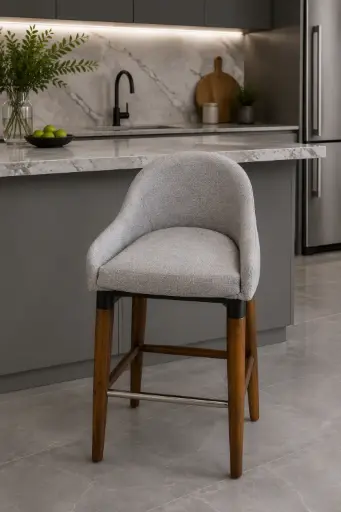 SILLA DESAYUNADOR RUSTICA NH 65CM VECO2021 GRIS EUR3261101427GR